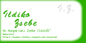 ildiko zsebe business card